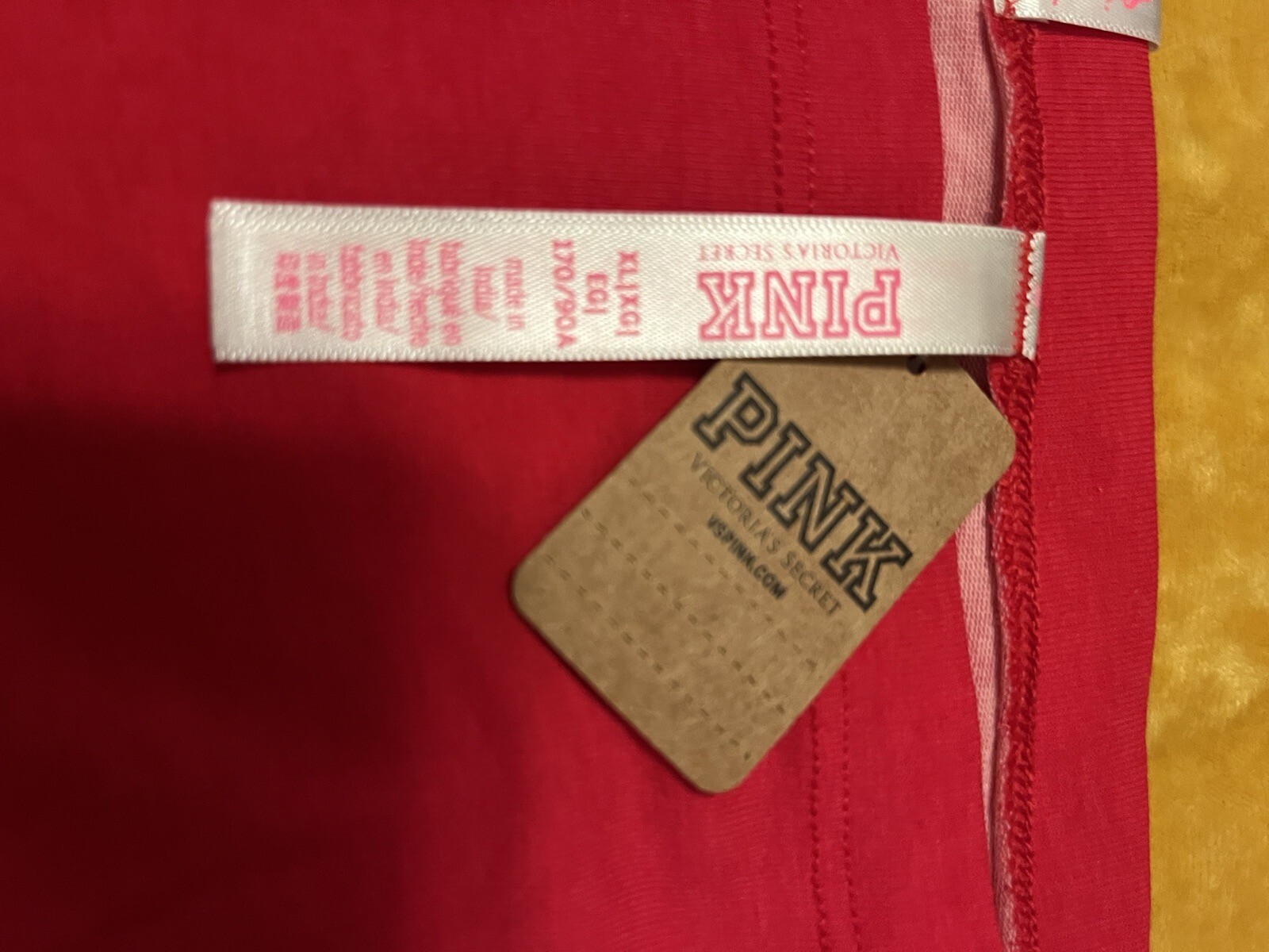 Victoria’s Secret Pink Red Gingerbread Man Boy shorts Panties XL New NWT