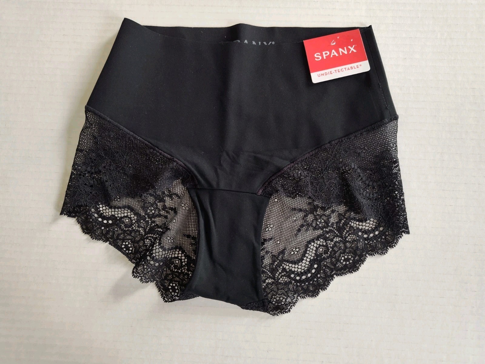 Spanx Undie-tectable Black Lace Hi-Hipster Panty Size XS #SP0515