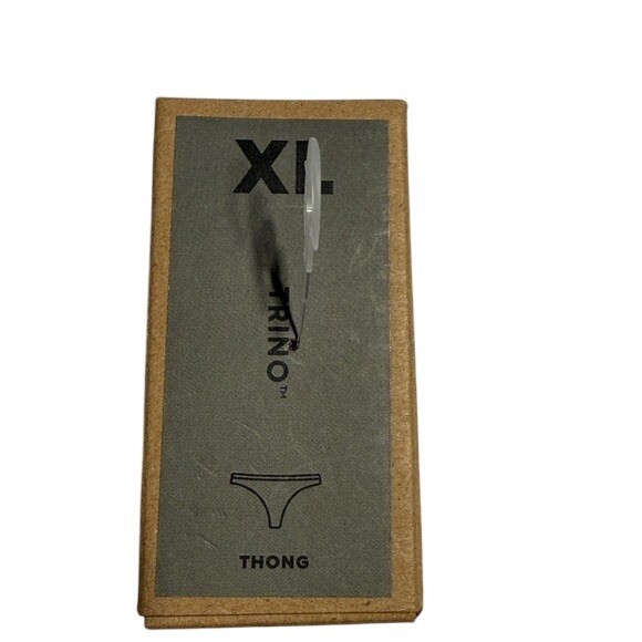NEW Allbirds Trino Thong Boulder Grey Merino Wool Tencel Women’s Underwear XL