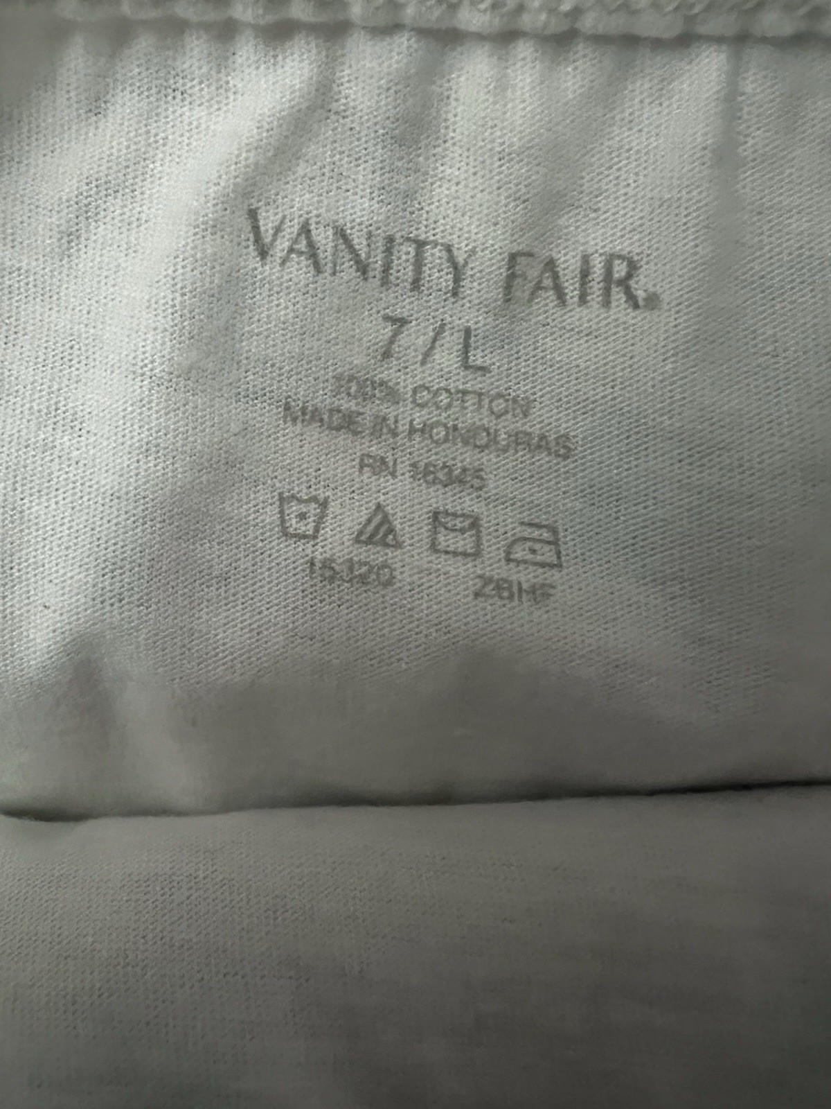 NEW! Women’s 3/Pk Vanity Fair Perfectly Yours Classic Cotton Brief 15320 Sz 7/L