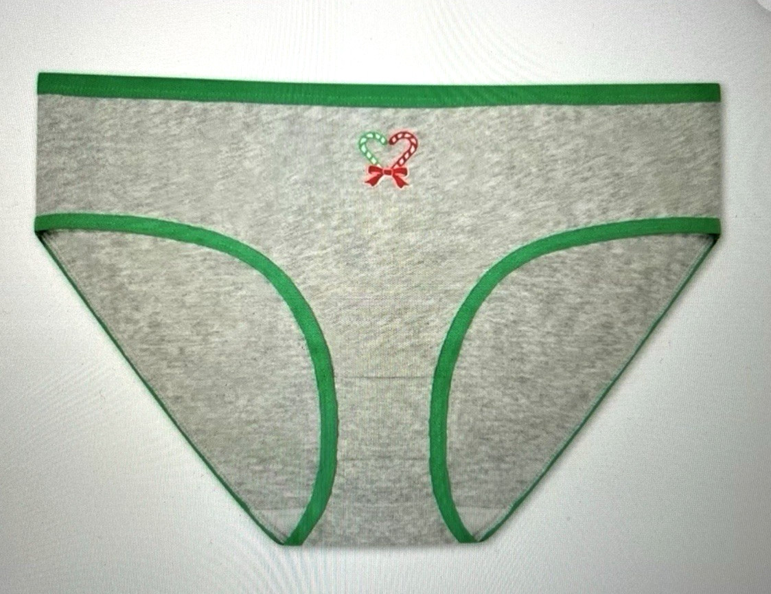NIB~HOLIDAY TIME Christmas Hipster Underwear~7 Pack Women size S (12-14) Panties