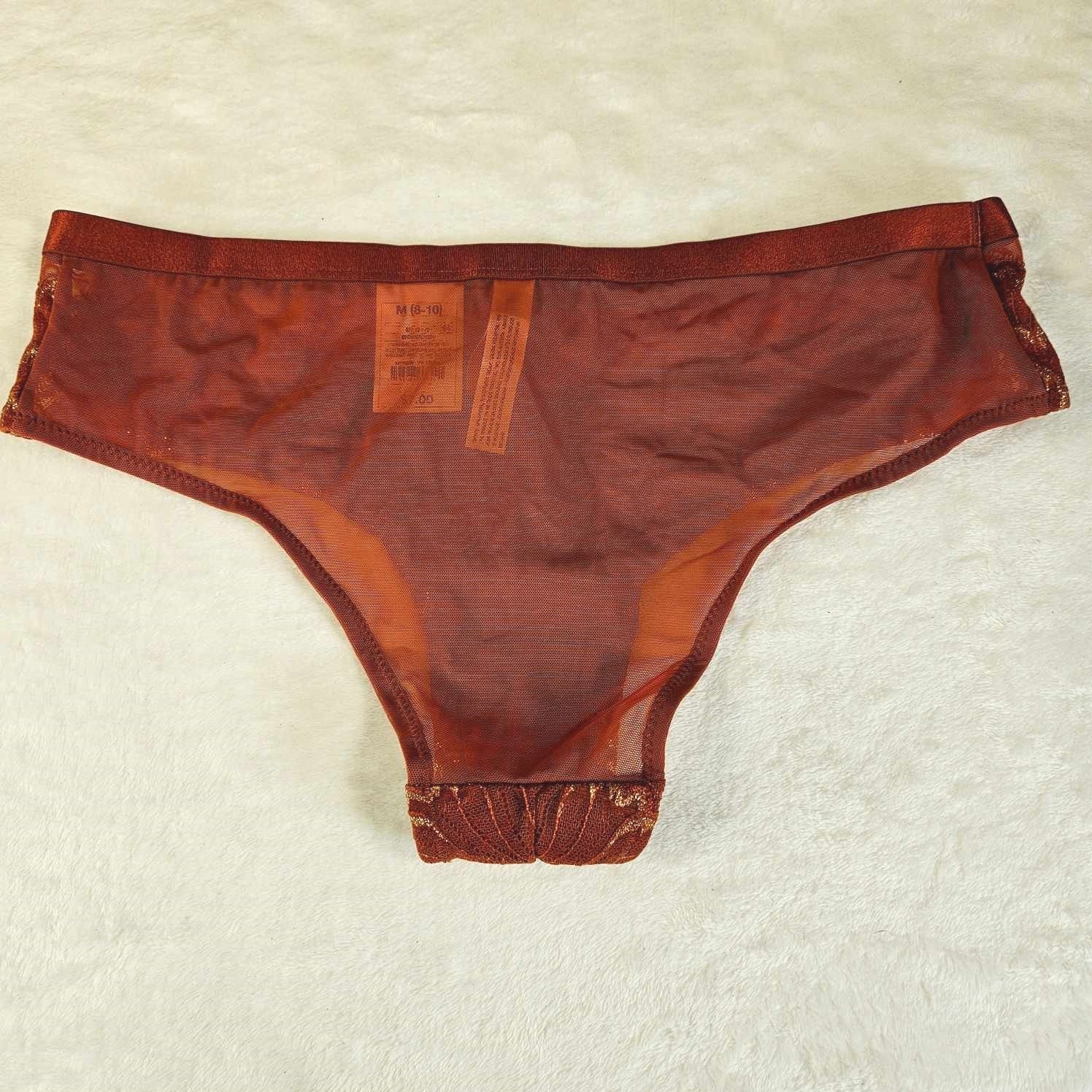 Auden 6pk Lace and Mesh Cheeky Underwear Womens Medium Stretch Brown