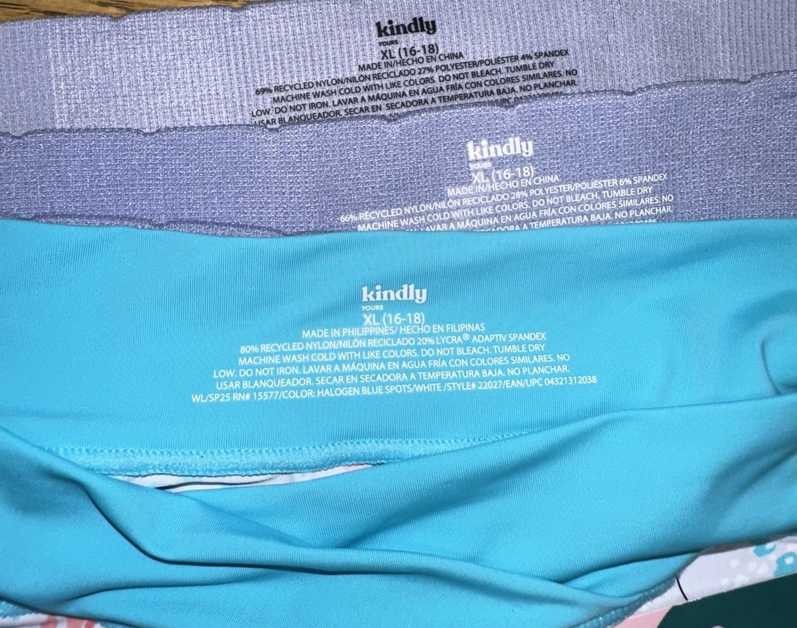 Kindly Yours Thong Underwear Crossover Seamless Mixed 3-Pack Lot New Women’s XL