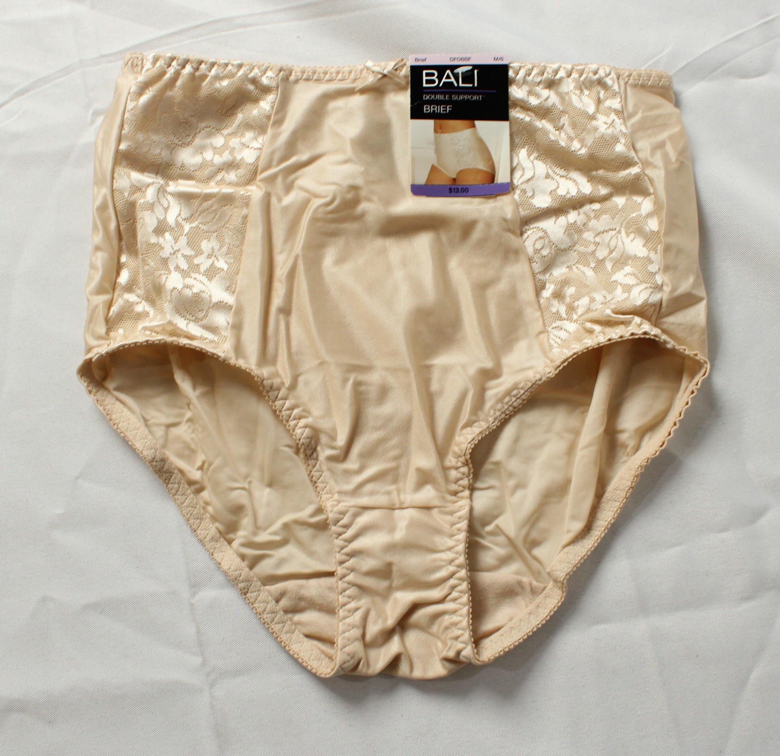 Bali Women’s Double Support Stretch High-Waisted Brief DH3 Beige Medium NWT