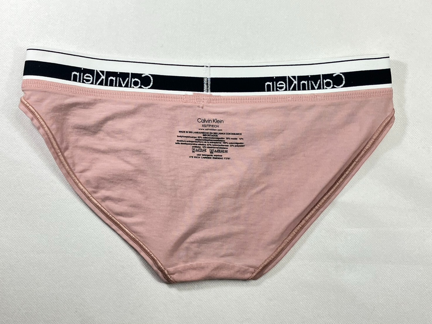 NWOT 1-Pack Calvin Klein Women’s XS Modern Cotton Bikini F3787 Baby Pink $22