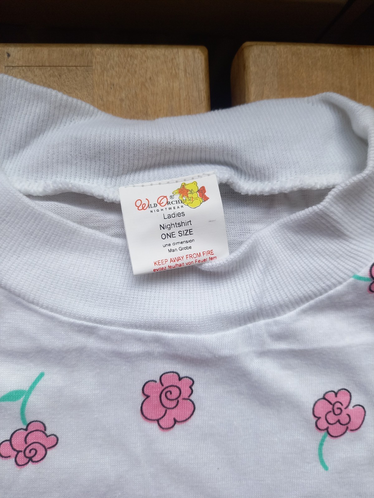 LOVE IS IN THE AIR Pattern Summer Lightweight Nightshirt ONESIZE 100% COTTON NEW
