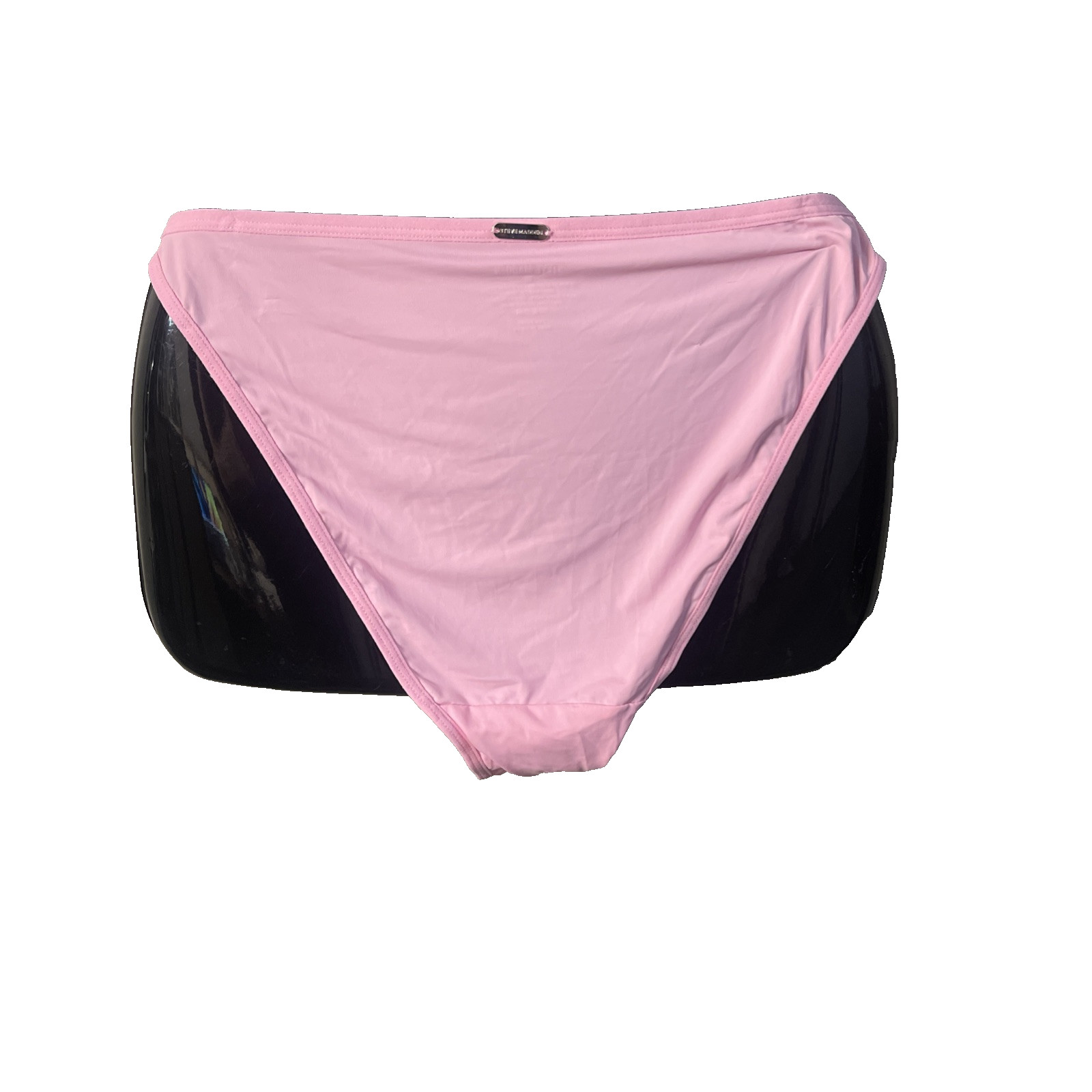 Steve Madden String Bikini Panty Pink Womens Large Sissy Girlhood Flirty Heart