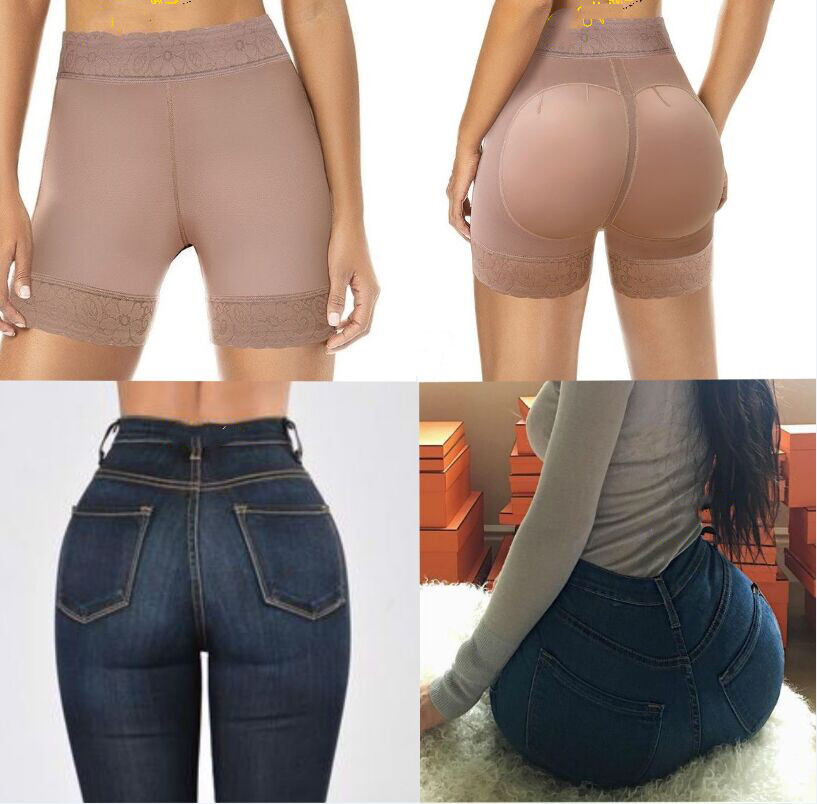Fajas Colombianas Shaper Padded Shorts Levanta Cola Butt Lifter Push Up Panties