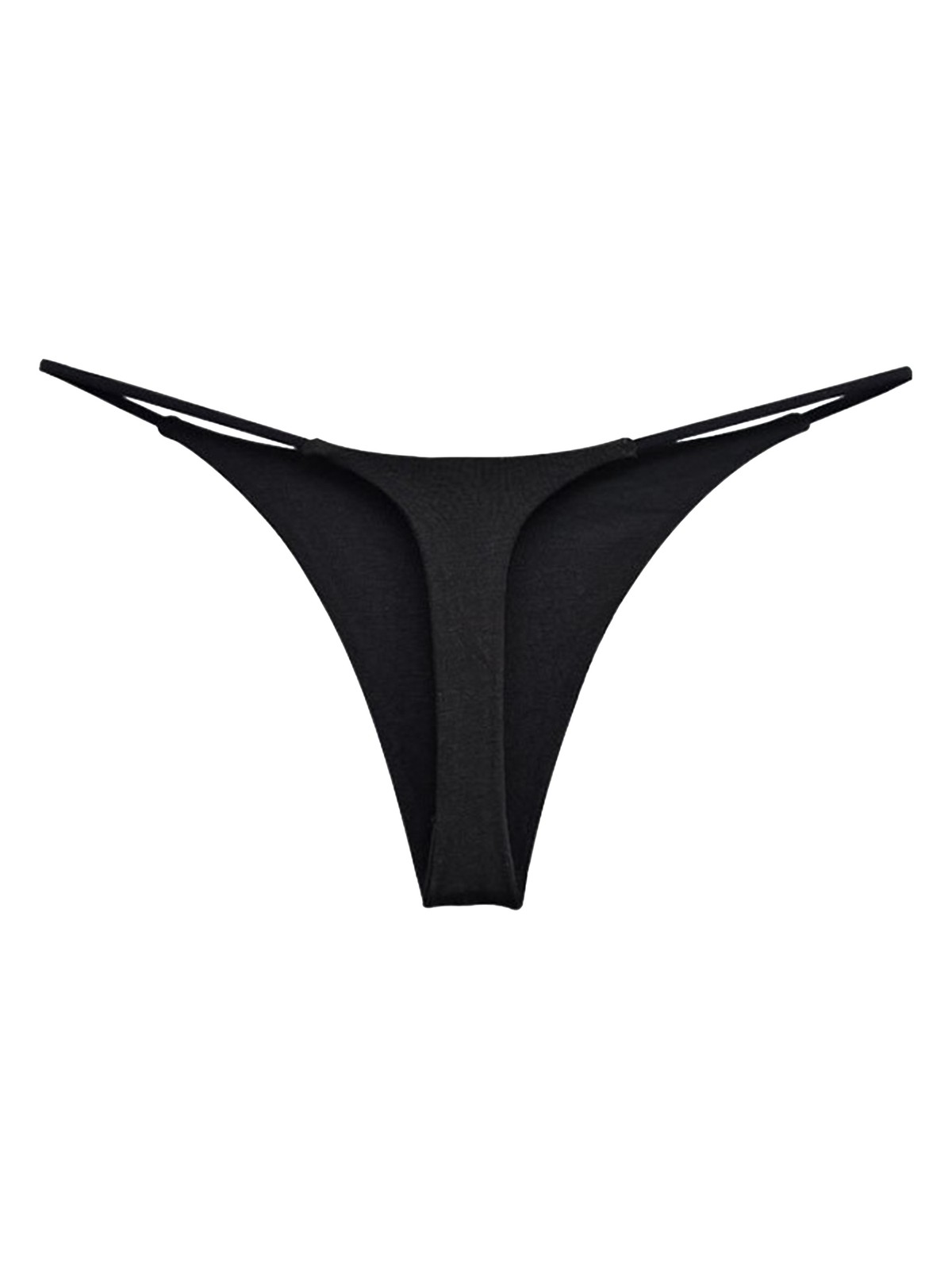 Women Low Rise Sexy Thong Bikini Bottom Beach Sunbathing T-back Swimwear Panties