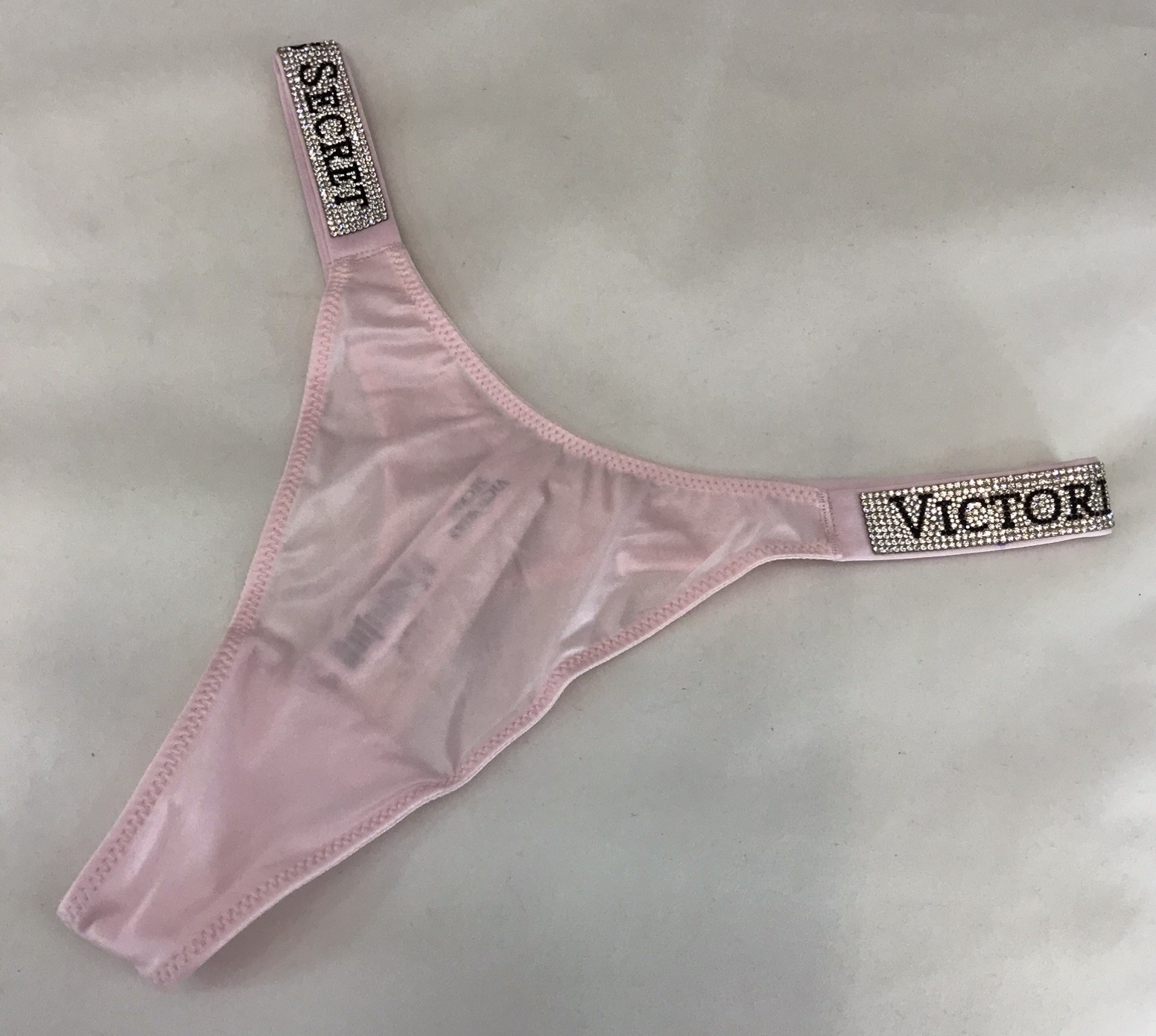 Victoria’s Secret Very Sexy Pale Pink Shine Strap Thong Panties – Size XL – BNWT