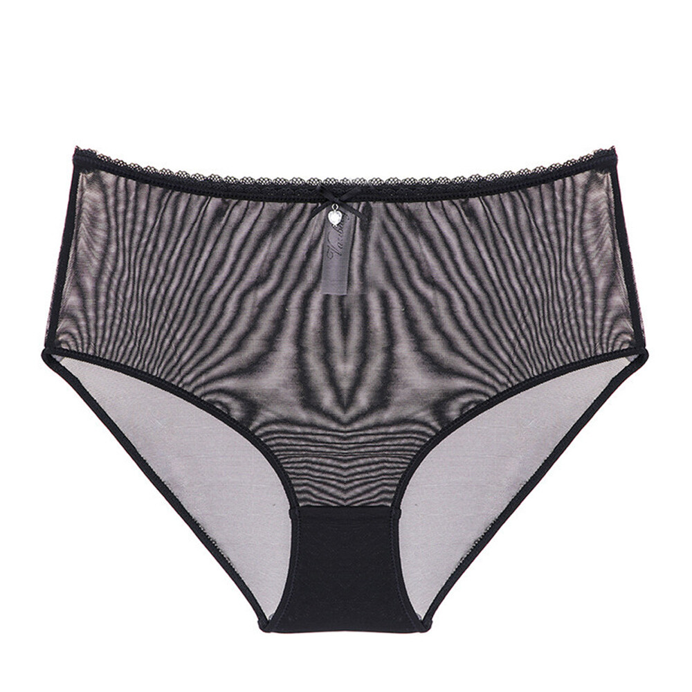 Ultra-thin Ladies Panties Breathable Sexy Mesh Underpants Female Triangle Briefs