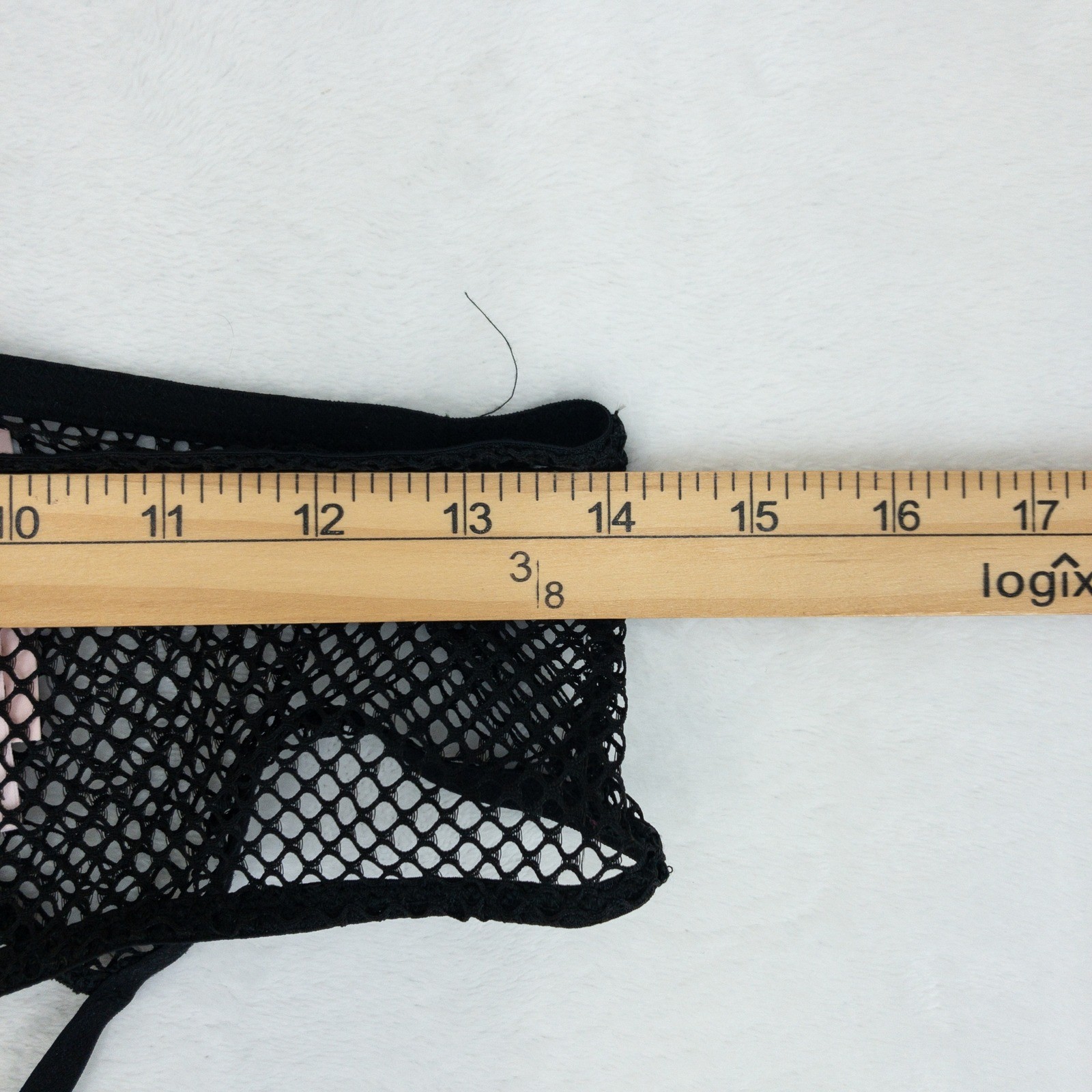 Victoria’s Secret Very Sexy Open Back Fishnet Cheeky Panty Womens Medium Black