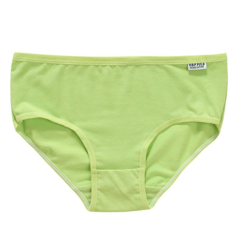 Womens Girls Cotton Underwear Brief Solid Panties Breathable Underpants L Size