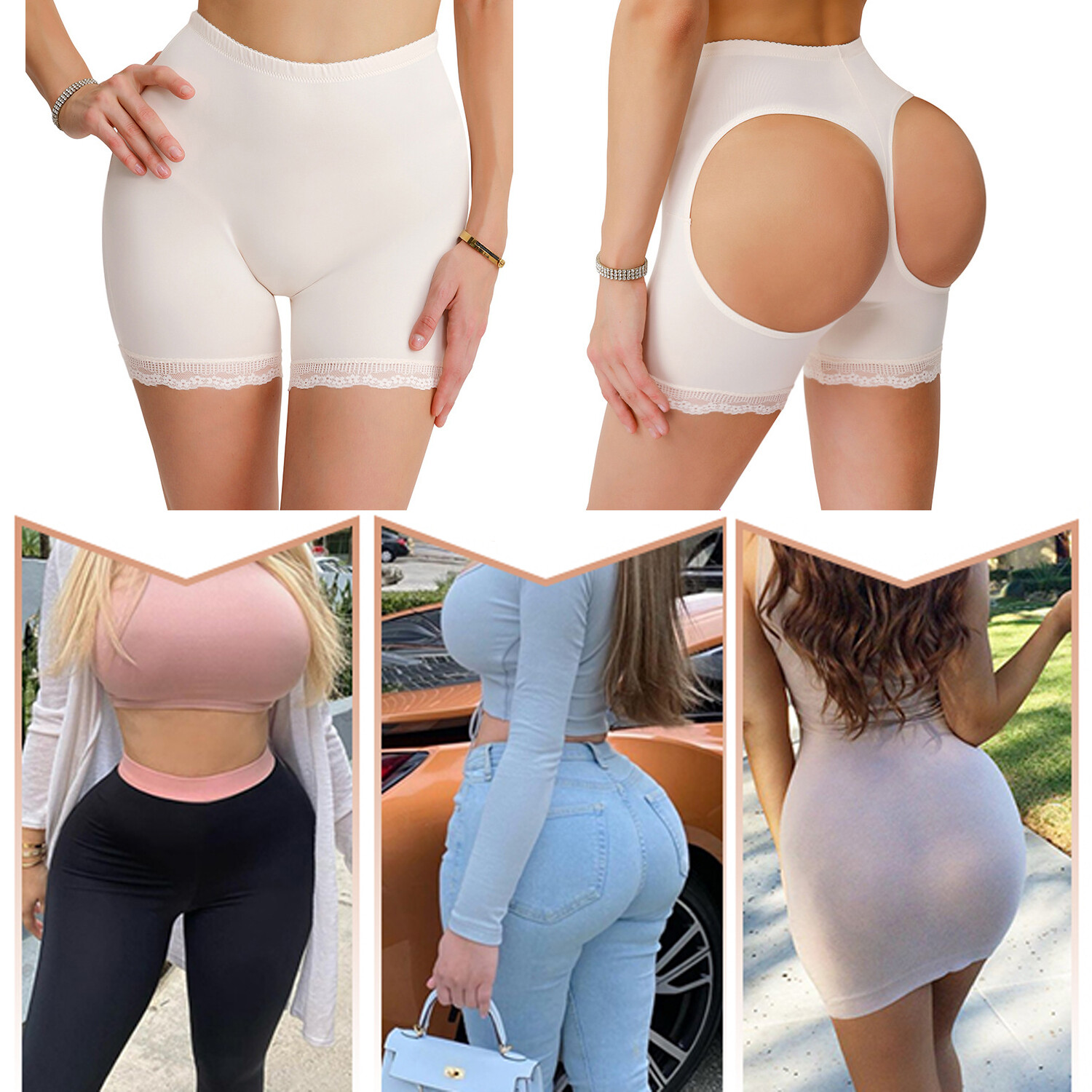 Butt Lifter Panties Fajas Women Tummy Control Shapewear Hip Enhancer Underwear