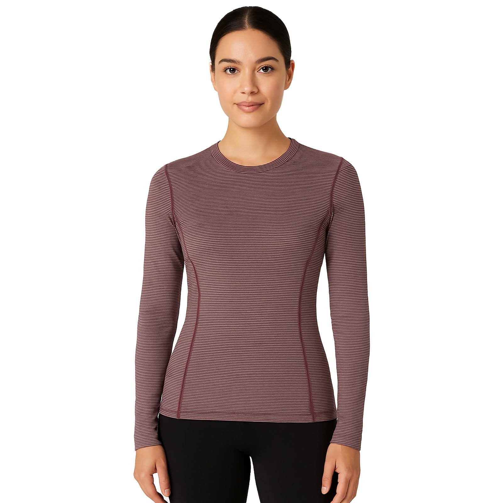 100% Merino Wool Base Layer Women Temperature-Regulating Long Sleeve Thermal …