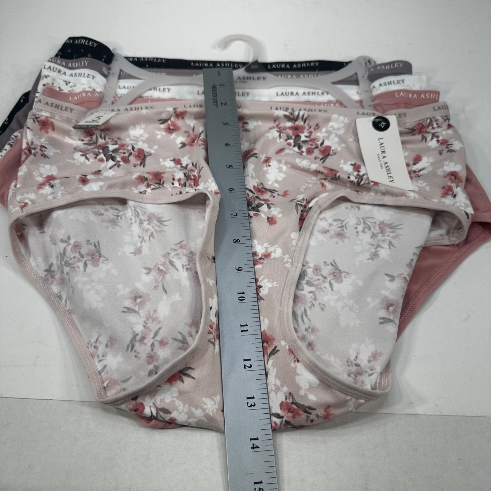 Lot Of Five Laura Ashley Women’s Size 2X Panty Brief Assorted Colors New