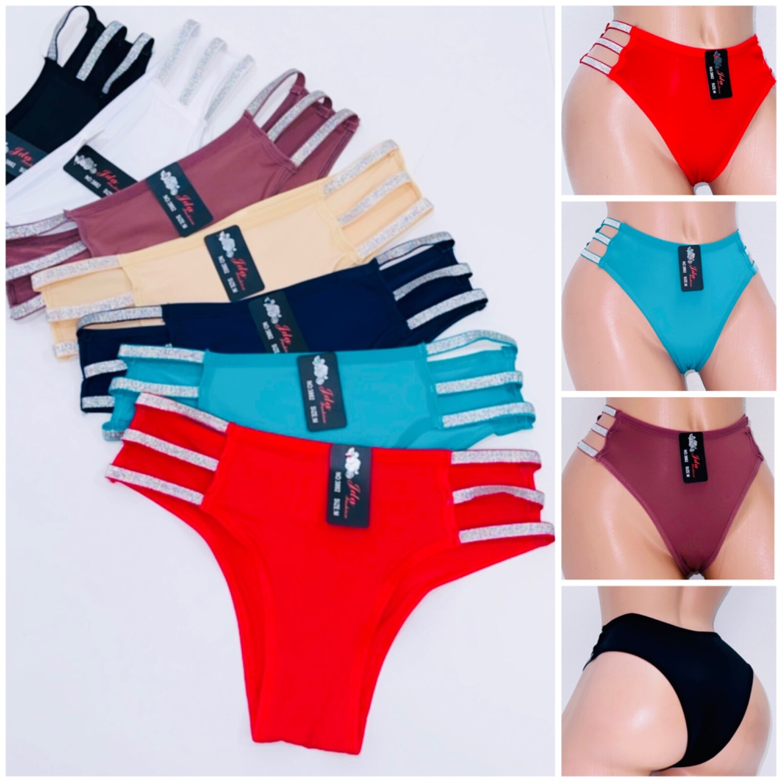 3/6 Women’s Sexy High Cut Bikini T-back Underwear Panties-Lingeries Sleepwear 92