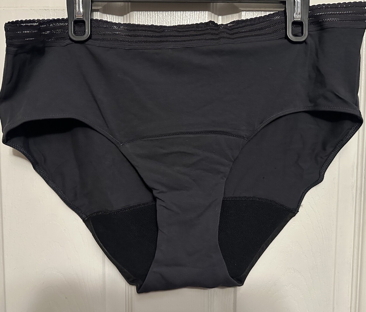 NEW Thinx for All Period Underwear Panties BLACK LACE Brief UNDERWEAR 3X XXXL