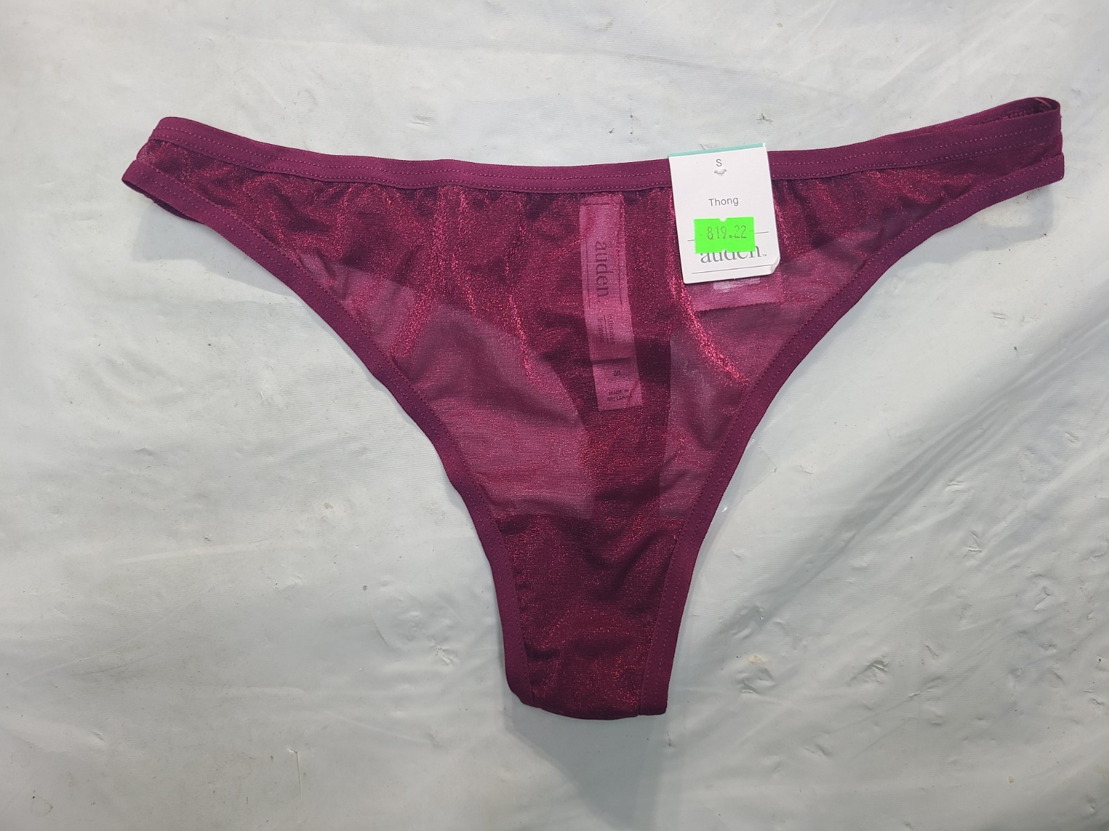 Women’s Mesh Thong Auden Pink Size Small