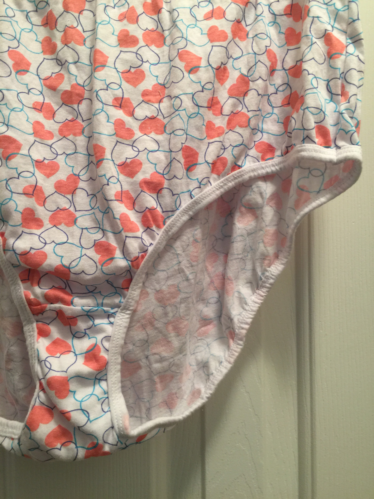 Womens Size 13 Brief Panties 3 Pair Lot Mixed Patterns Cotton Blend Underwear