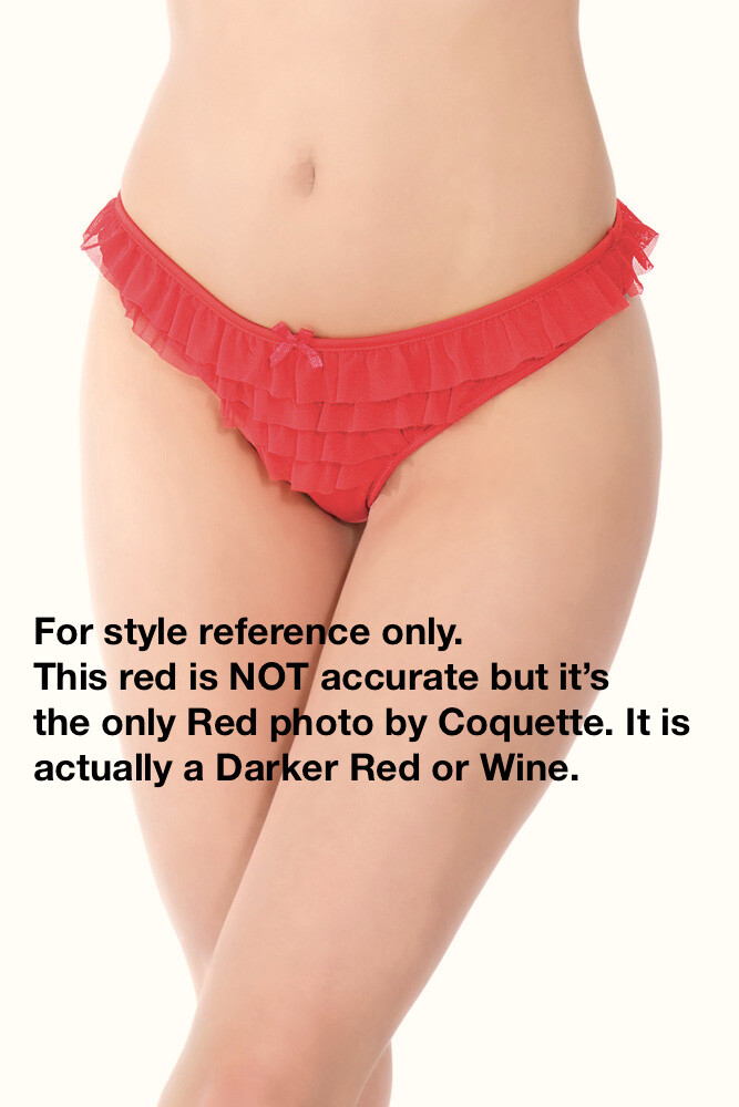 Ruffled Panties in Average O/S or Diva XL O/S Coquette #174 / 174X