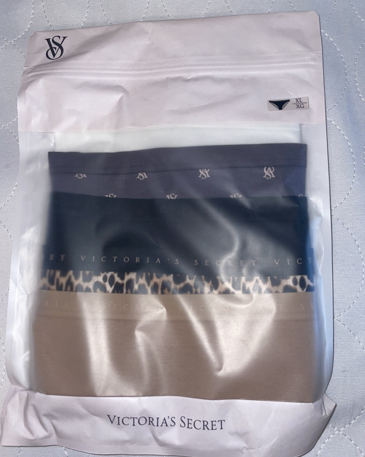 Victoria Secret Bikini Panties 5 pack size XL cotton Modal VS logo NWT Seamless