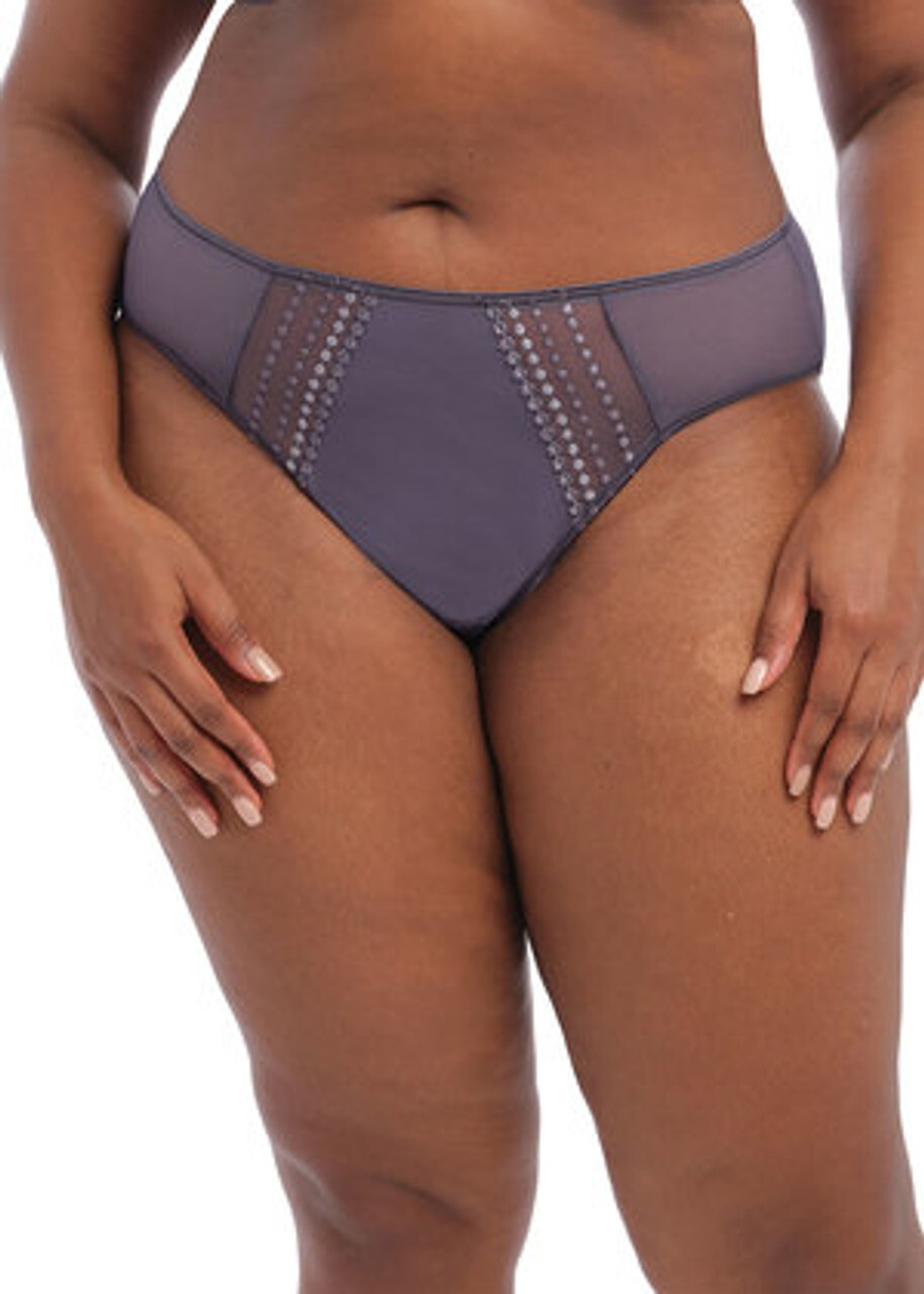 Elomi Matilda Brief Panty EL8905 Color Storm Grey M-4X New with tags $32
