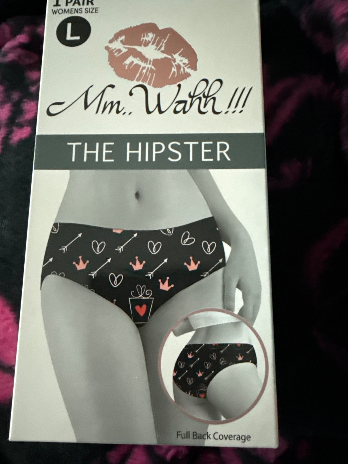 Mm.. Wahh!!! Womens Hipsters SIZE L