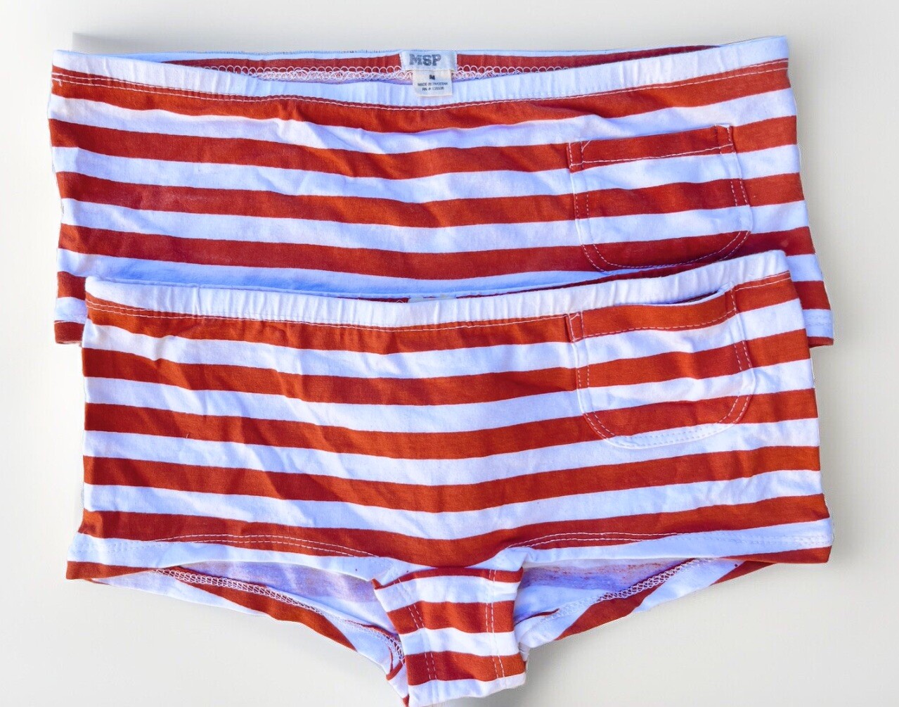 Set OF 2 Women Striped Brown Panty Size M NWOT