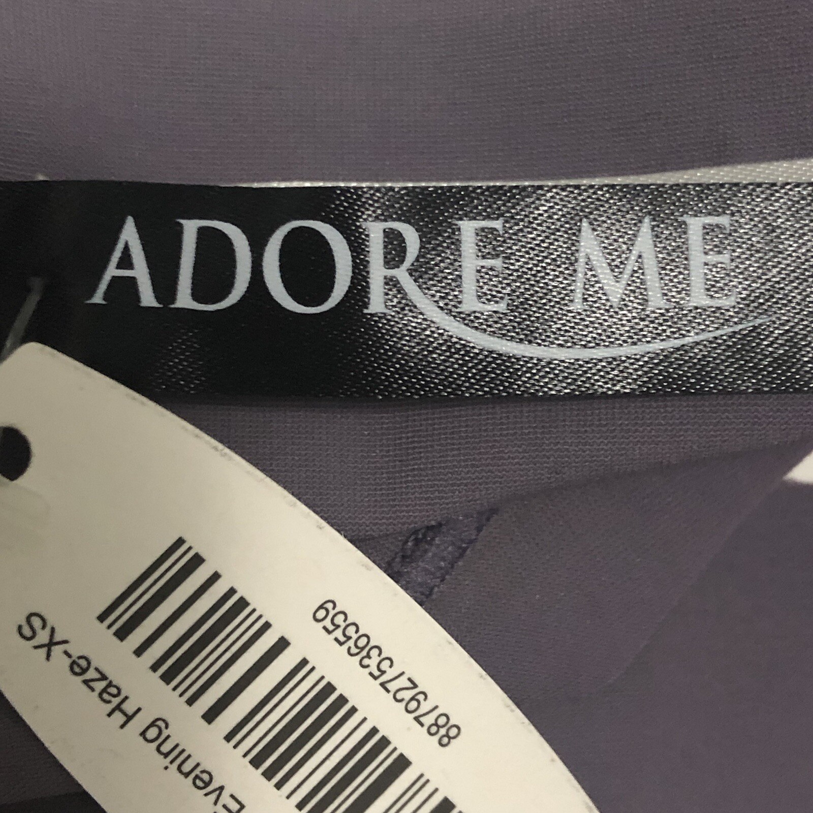 NWT Adore Me Womens XS Seamless Thong Panty Bikini Lavendar