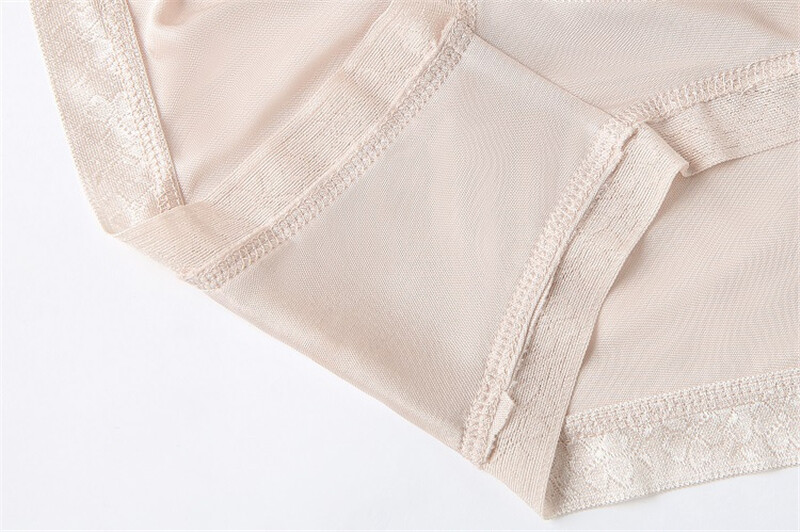 3pcs 100% mulberry silk underwear women briefs thin lady panties Antibacterial