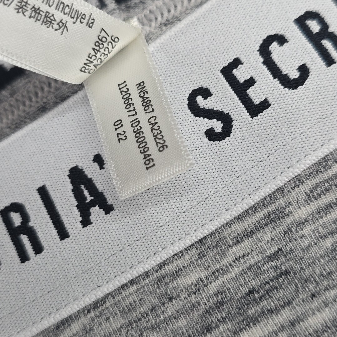 3pk New Victoria’s Secret Gray Hiphugger Hipster Panties Size Large 170/80A (ECC