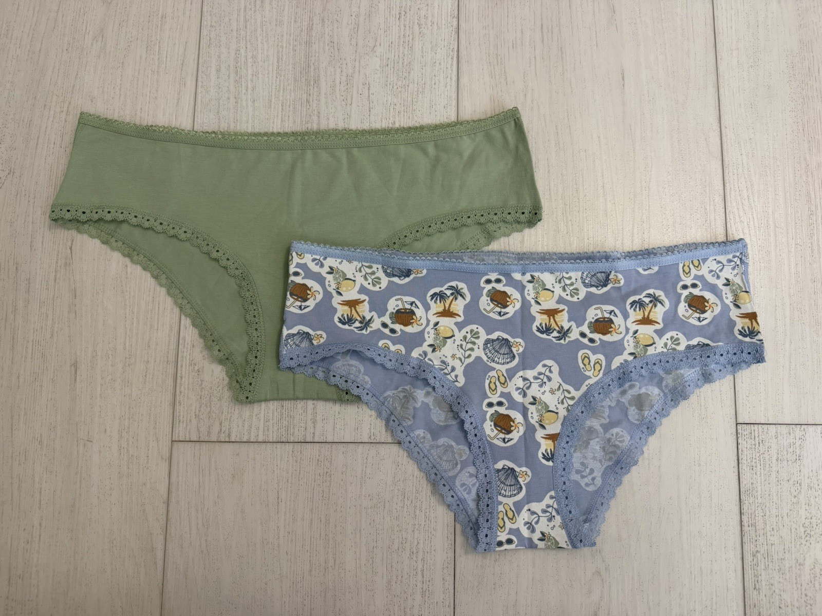 Pact Low-Rise Lace Cheeky Hipster 2 Pack Sz L