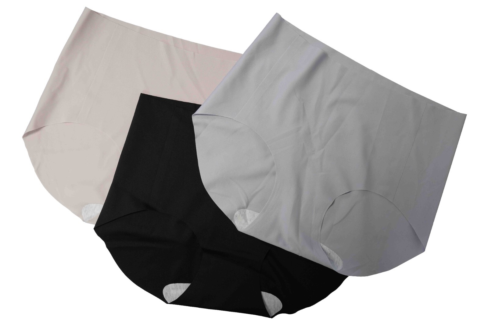 3 Pack Women’s Elastic Mid High Waist Briefs Pocket Anti Leakage Underwear