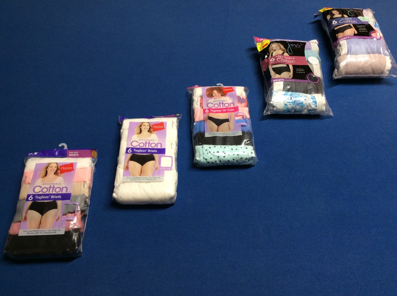 Women’s underwear: Hanes cotton briefs available in various sizes & colors 6 pk