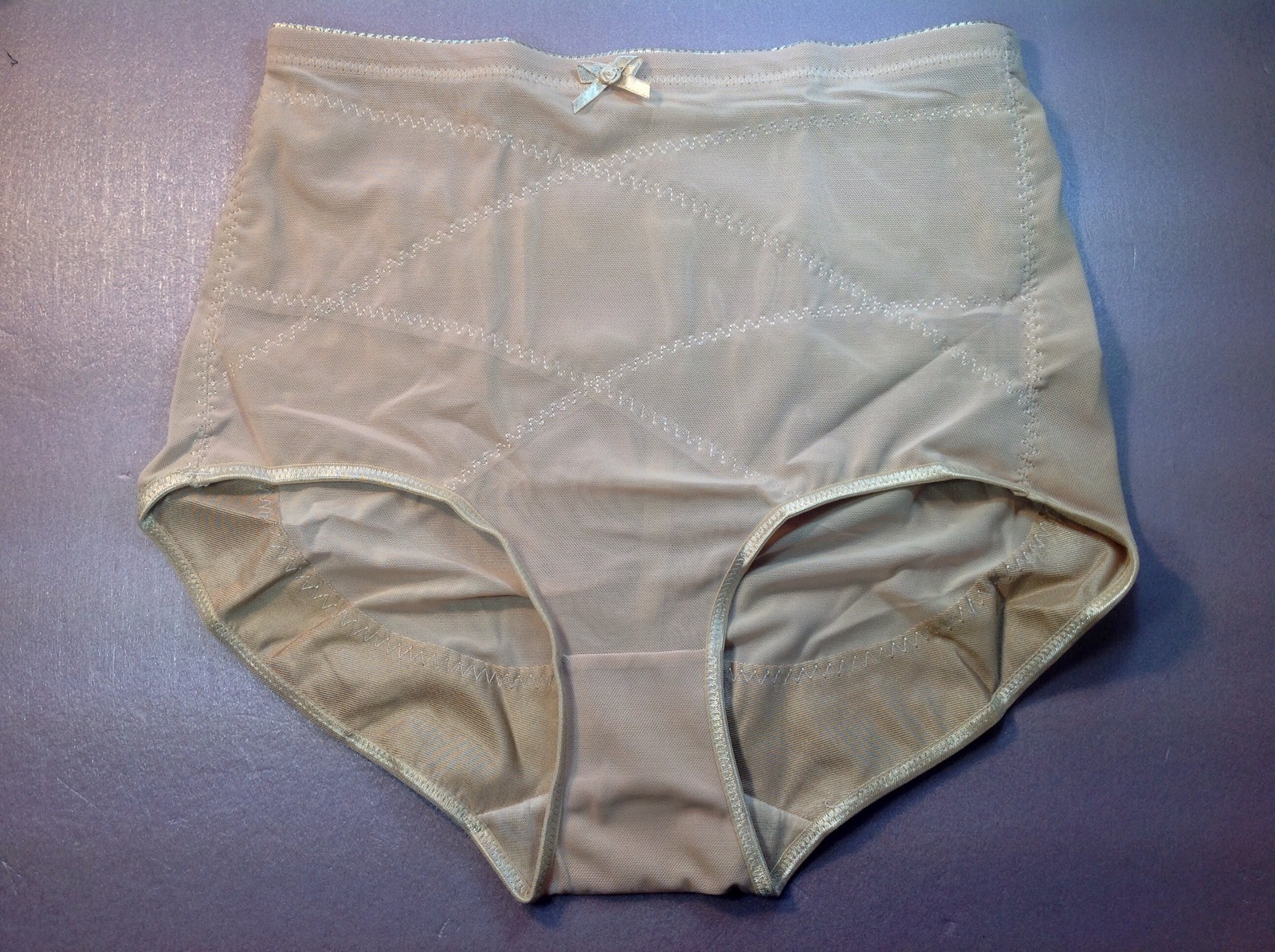 Women Panties,Briefs,Control Panties Ann Diane Size L. Beige Sturdy Gauze Soft