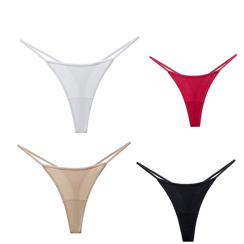 4 Pack Lot Sexy Womens G string Thongs Panties Ladies Underwear Lingerie Bikinis