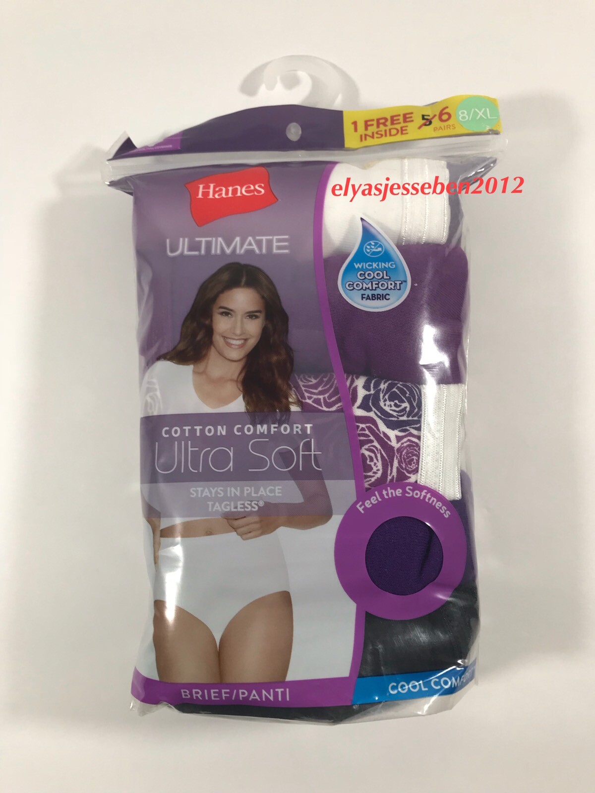 Hanes Ultimate 5-pk.+1 Comfort Ultra Brief Panti 40HUC6 Sz.8/XL,9/2XL #93