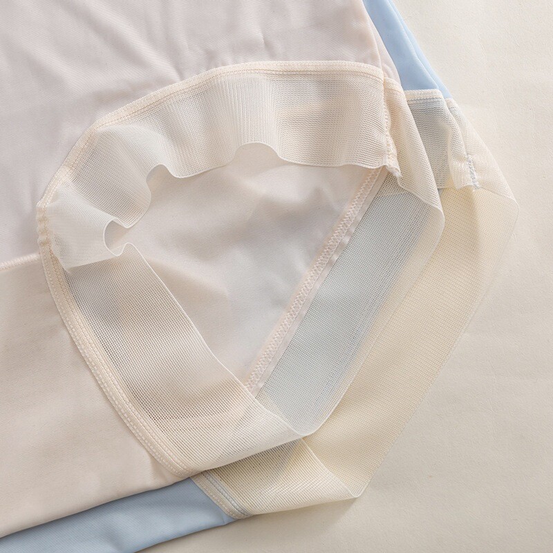 3 Pairs Women Facial Mask Underpants Non Marking Ice Silk Quick Drying Underpant