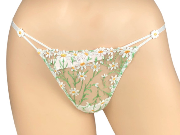VICTORIA’S SECRET DREAM ANGELS FLORAL EMBROIDERED THONG PANTY XS S M L XL XXL