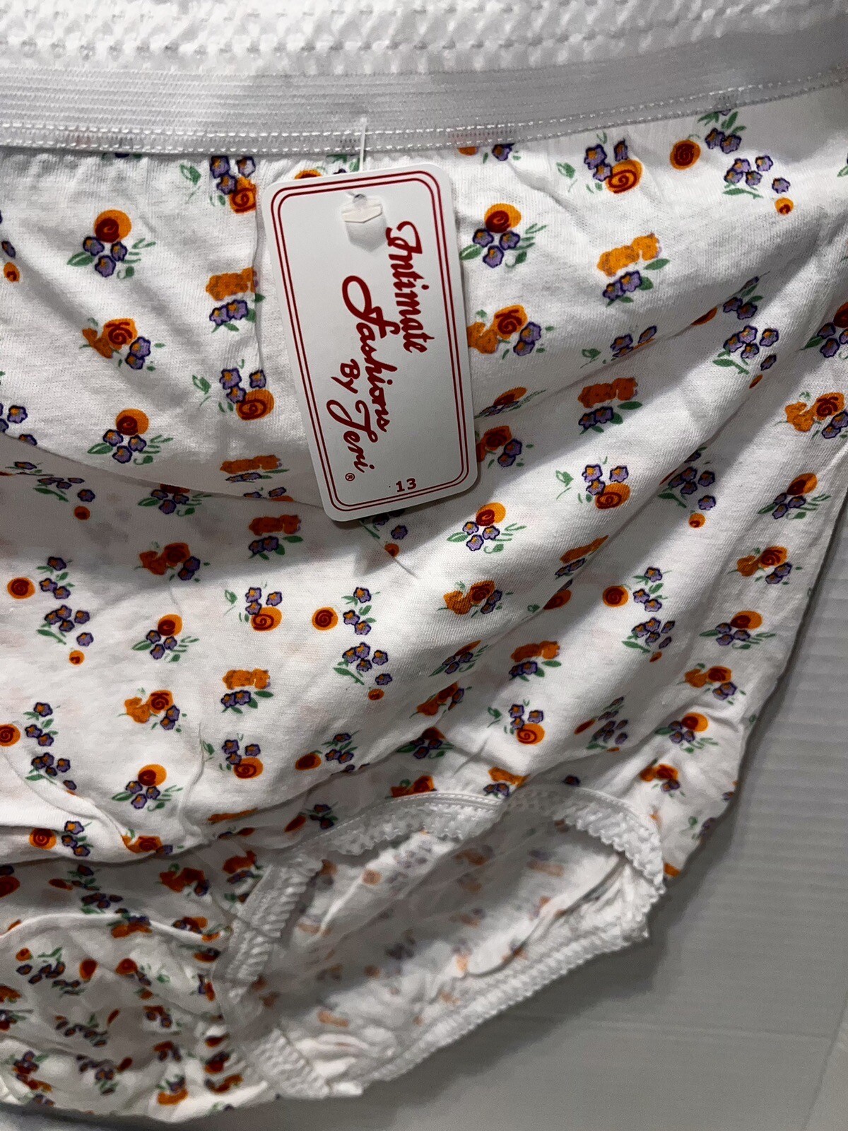 Women Full Coverage Panties Cotton Intimate Fashion By Teri Floral 6pair Size 13