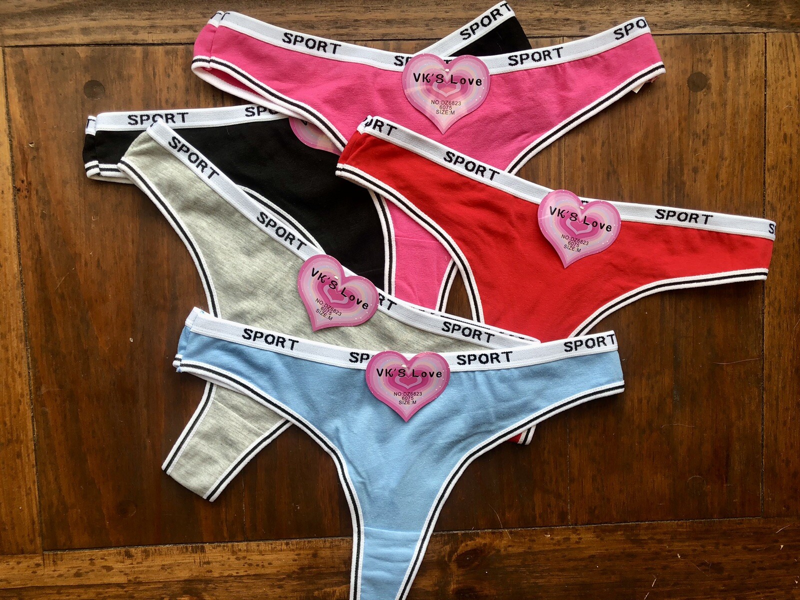 Sport Thongs Lot. VK’S Love NWT Size Medium