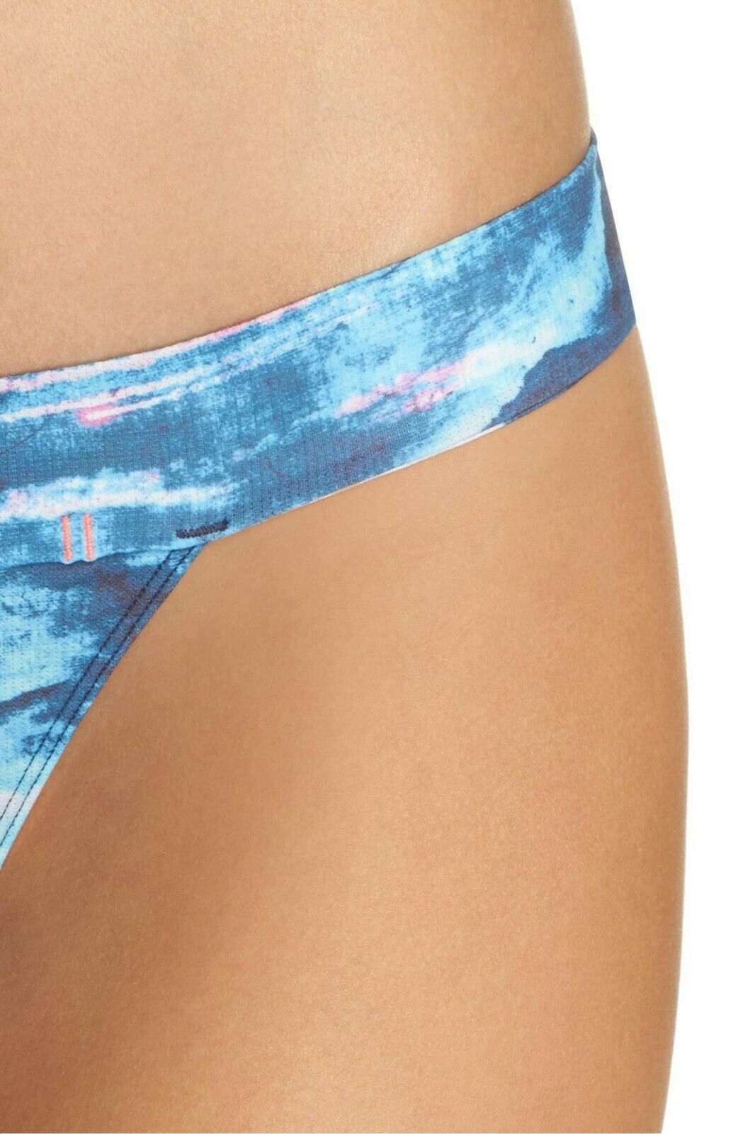 Stance Wide Side Thong Tropic Storm Thong Size L Large 12-14 Blue NWT