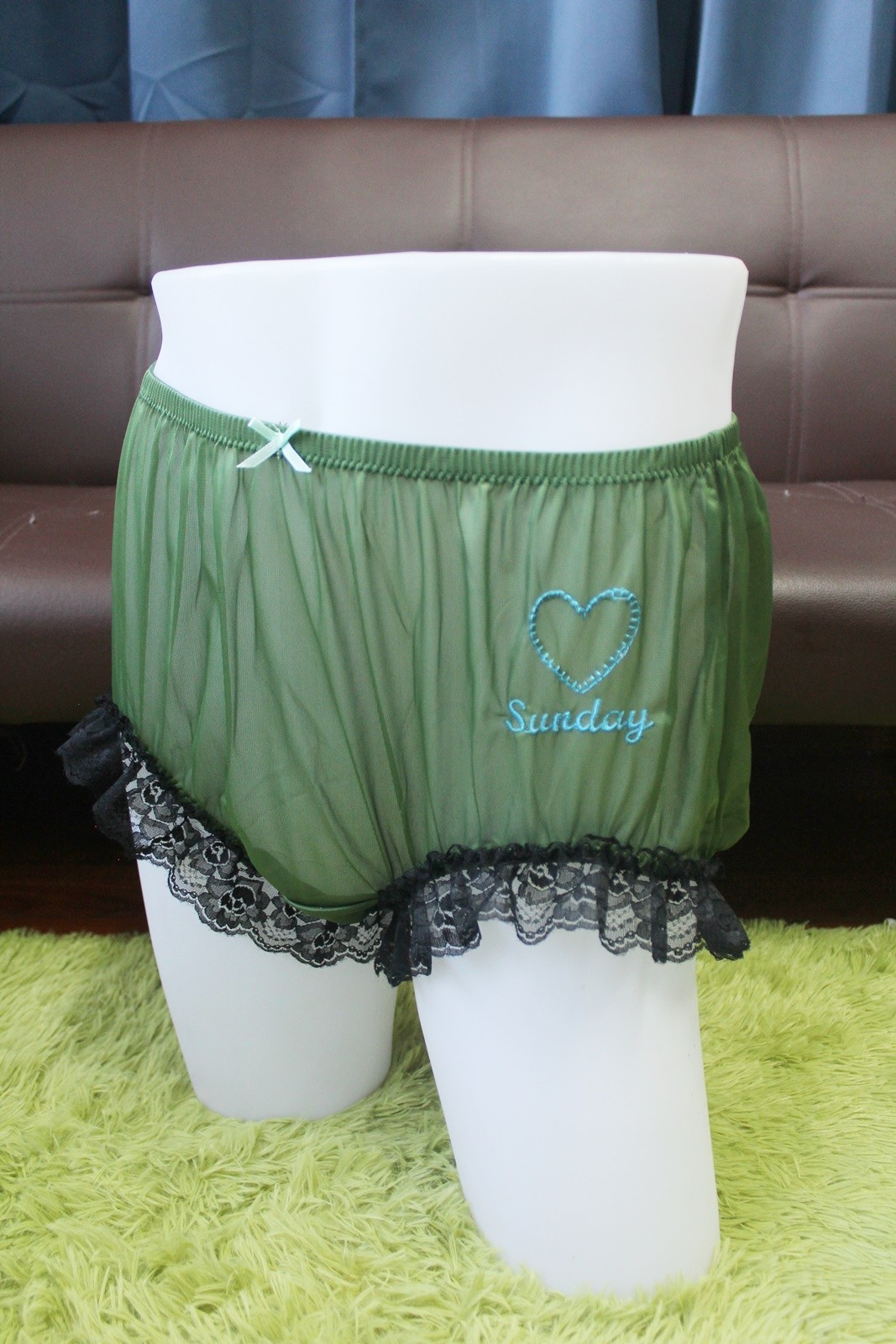 #A295 VTG Style 2XL/ElasticW.24-42″ 7PCS 7Day Nylon Full Brief Panties Underwear