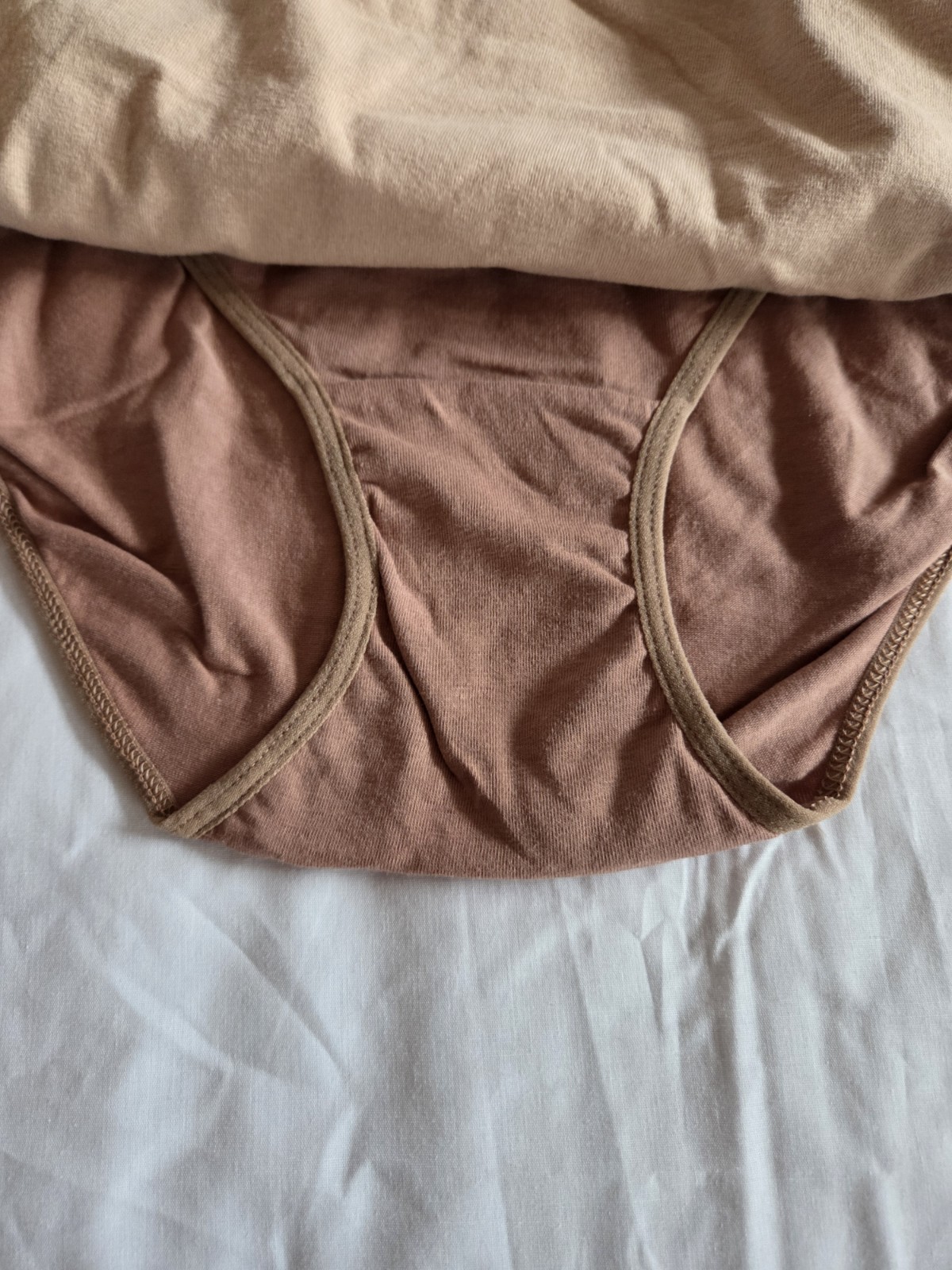 Rene Rofe Organic Soft Hi-cut Cotton Panties Trio – Black, Tan, Brown Size L New