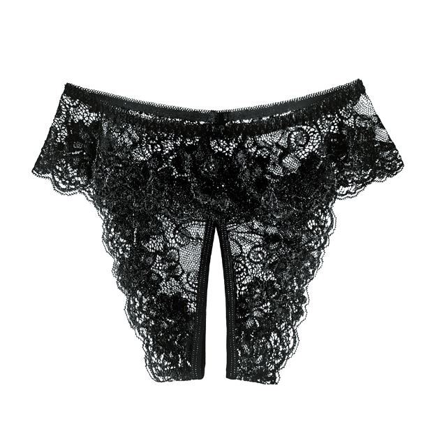 Plus Size Womens Lace Crotchles Panties Thongs G-string Lingeries Sexy Underwear