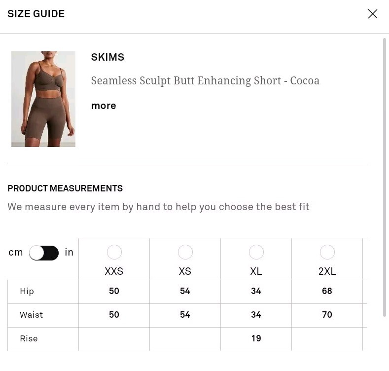 Skims-Seamless Sculpt Butt Enhancing Shorts -(Coca) XXS/XS