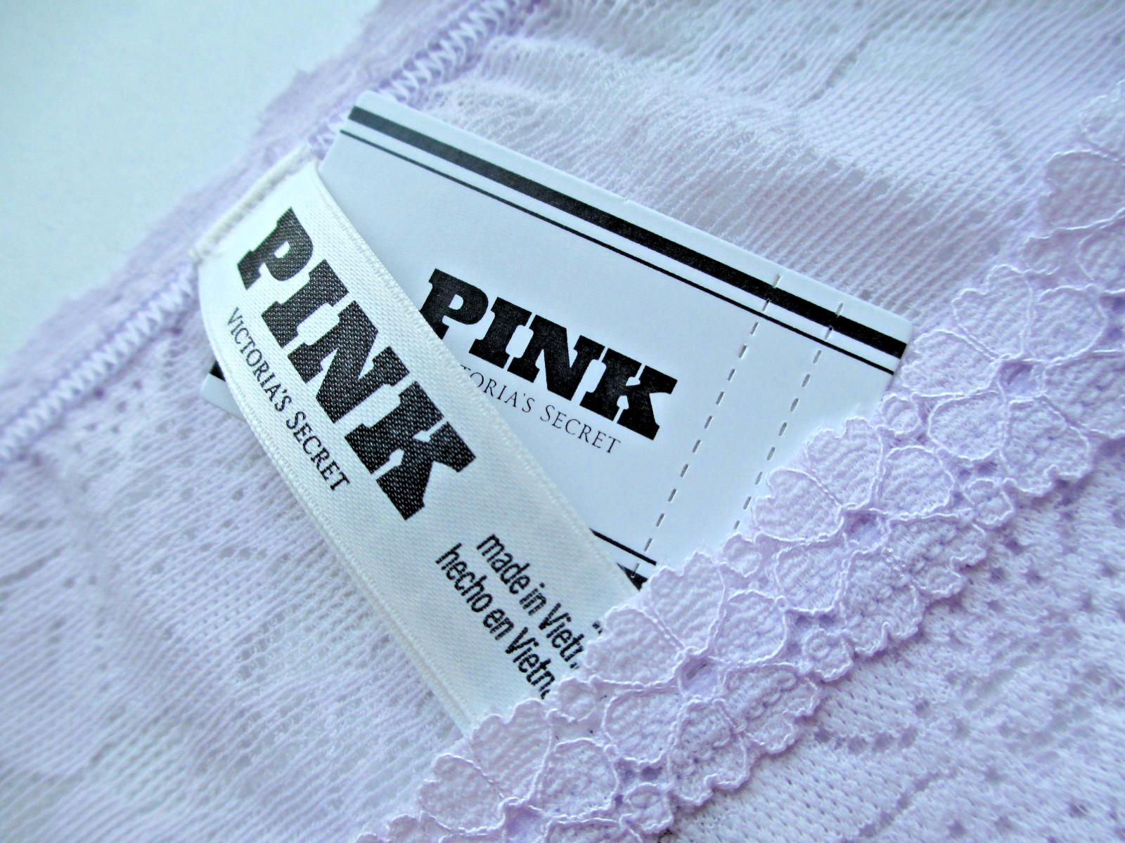 VICTORIA’S SECRET PINK Wink String Bikini Panty S M L XL Purple NWT Lace VS