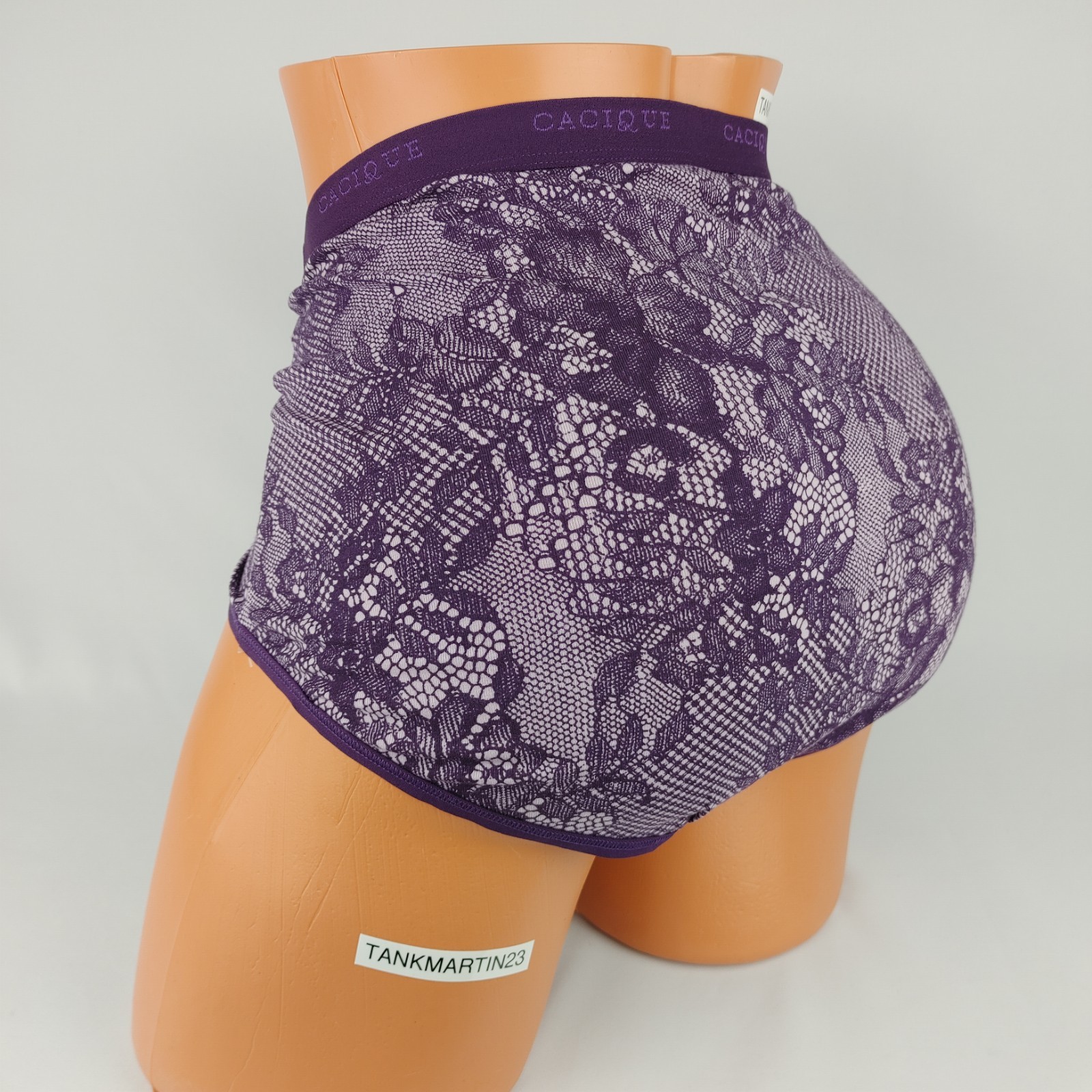 Lane Bryant Cacique Cotton Full Brief Panty Panties 18/20 Plus Purple Flowers