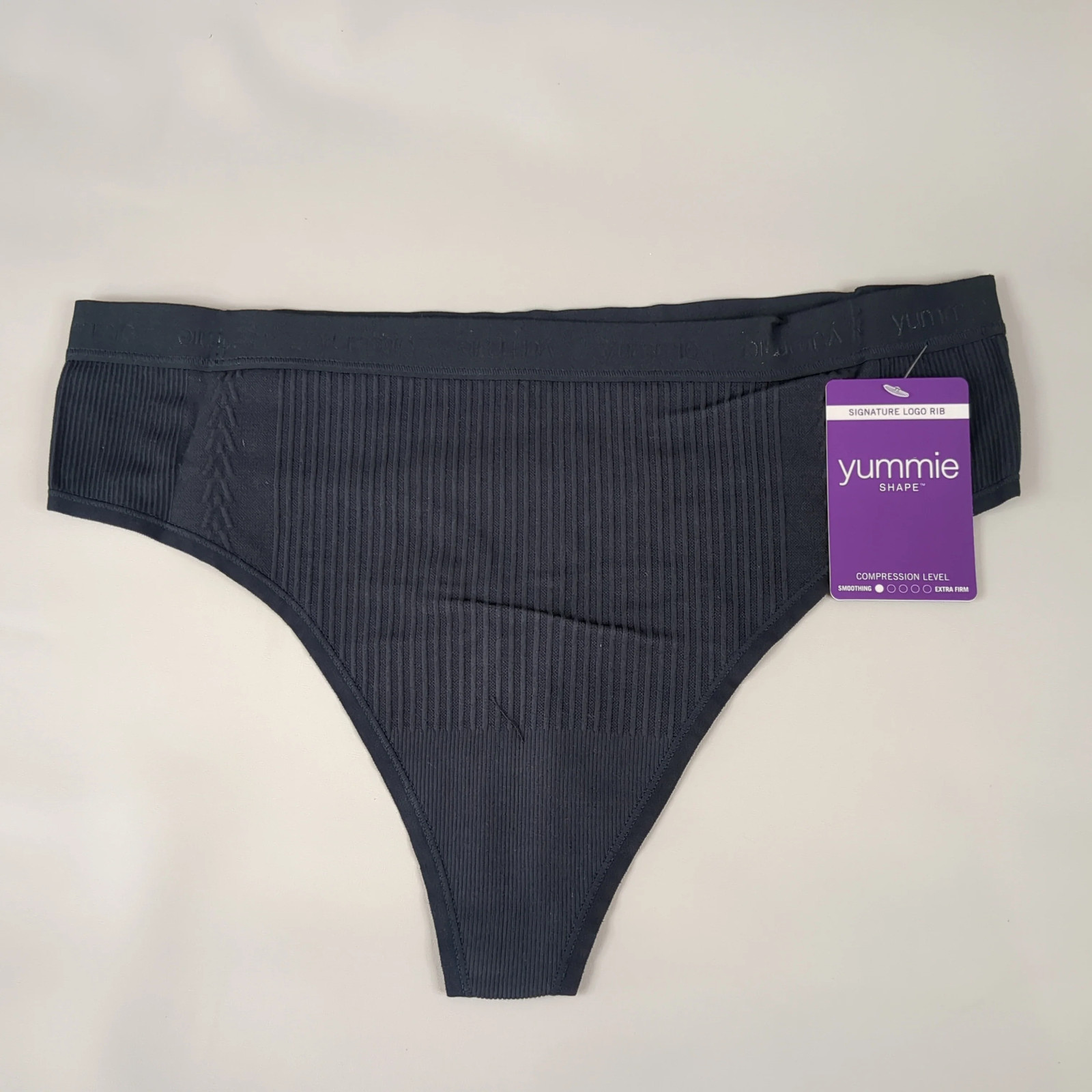 YUMMIE Eden Thong Women’s Underwear Sz M/L Black YT5-291 (New)